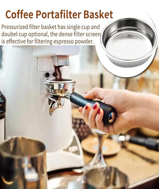 CartHome 2 Pcs Coffee Tamper Set, Coffee Machine Accessories Barista Coffee Tools Detachable Coffee Accessories for Espresso Preparation Durable and Easy to Use